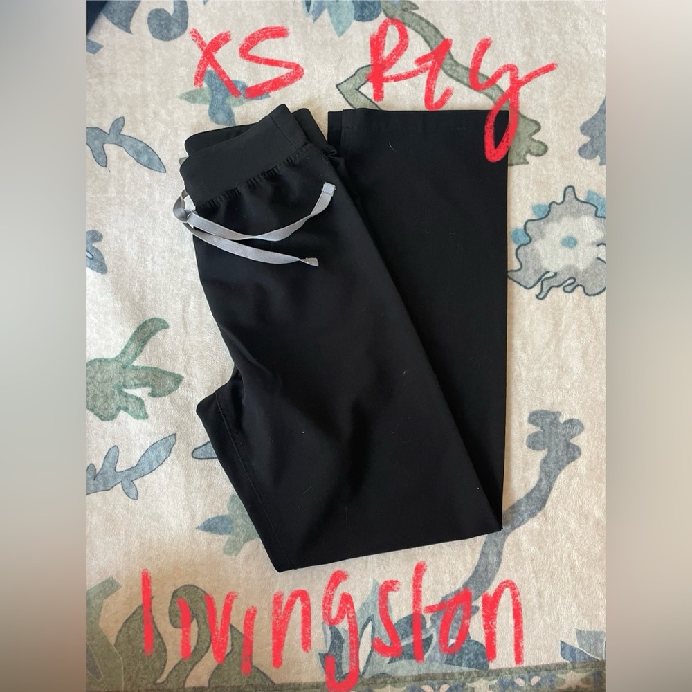 Figs Black Livingston Pants XS